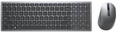 Dell KM7120W Multi-Device Wireless Tastatur und Maus Set mit Bluetooth und 2,4 GHz, QWERTY, Titan Grau - Bild 1