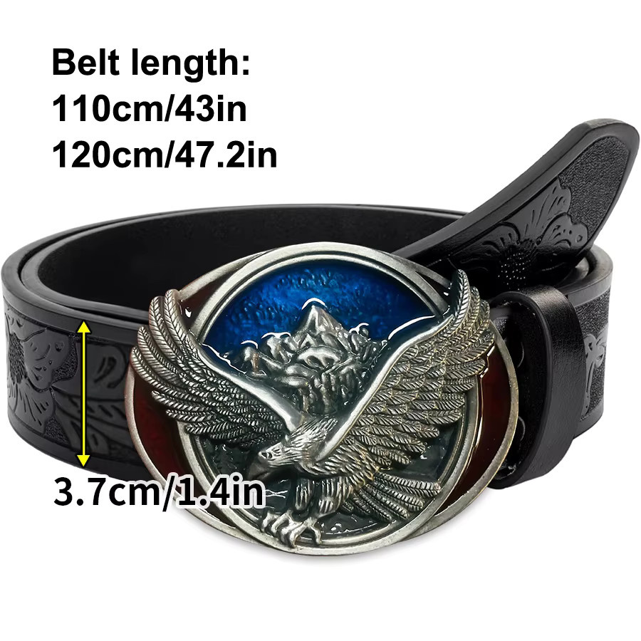 Mttzo Gürtel, Silberner Adler, Legierung, Unisex - Bild 2