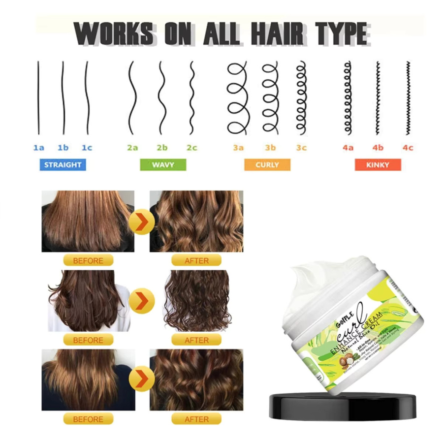 GOIPLE Locken-Verstärkungscreme mit Shea-Öl und Kokosnuss-Öl, 320g - Bild 2