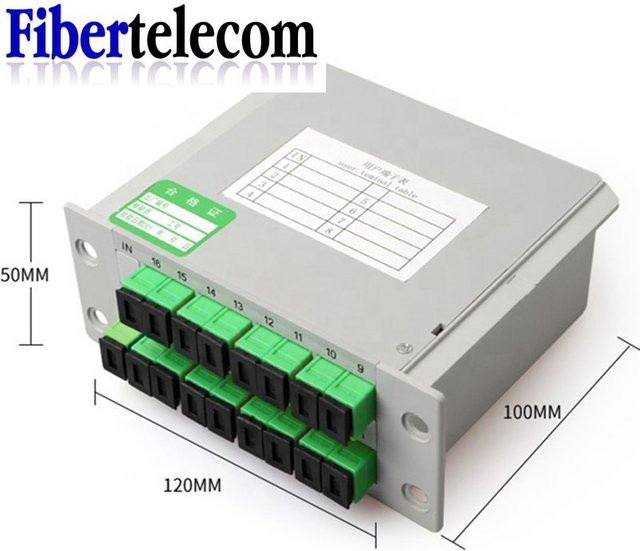 Optischer Fasersplitter SC APC Kassettenbox Plug-in Typ für 1-2, 1-4, 1-8 oder 1-16 Fasern von tapirapeco - Bild 1