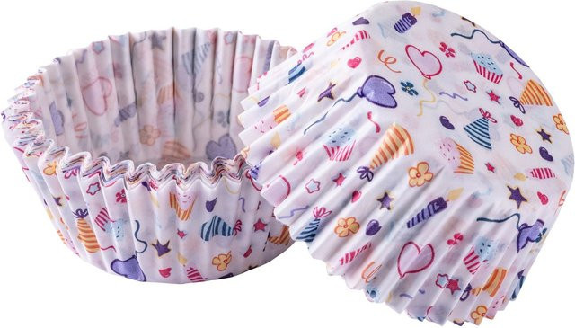 Zenker Muffinförmchen Happy Birthday, Multicolor, 50 Stück, Durchmesser: 5 cm - Bild 1