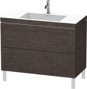 Duravit Waschtischunterschrank L-Cube c-bonded mit 2 Auszügen, Breite: 100 cm, Tiefe: 48 cm, Höhe: 69,8 cm - Bild 1