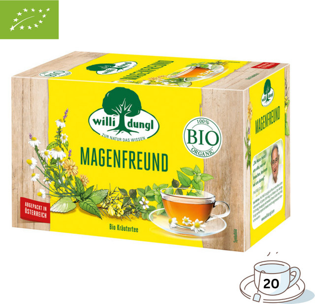 Willi Dungl Bio Tee Magenfreund, Kräutertee, 20 Teebeutel, 40 g - Bild 1