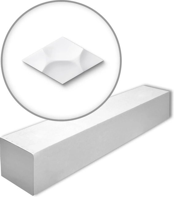 NOEL & MARQUET NMC RAY-Box ARSTYL 3D Wandpaneele Set mit 6 geometrischen Zierelementen in Weiß, Fläche: 0,54 m2 - Bild 1