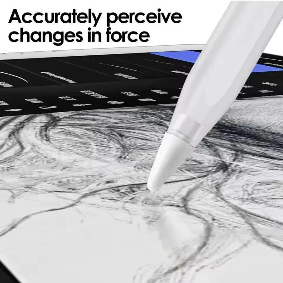 Ersatzspitzen für Apple Pencil 1. und 2. Generation in Weiß, geräuschlose und verschleißfeste Tablet-Stiftspitzen mit hoher Empfindlichkeit - Bild 3