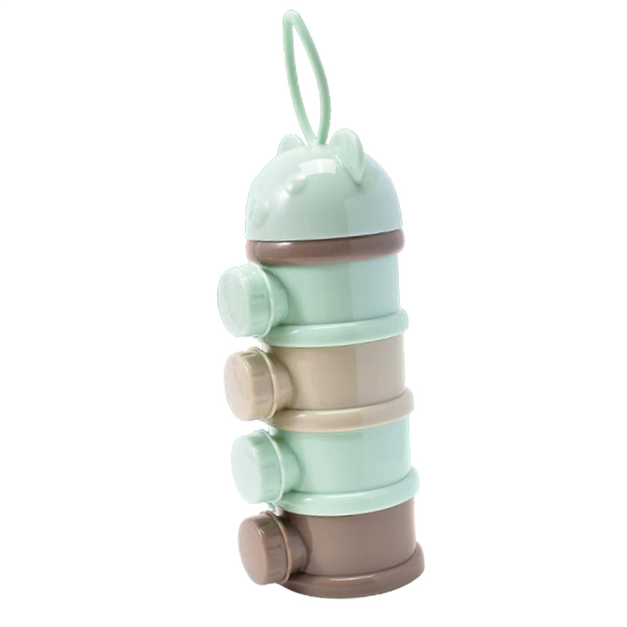 Accmor Formelspender mit mehrschichtigen Fächern, stapelbarer Babymilchpulver-Behälter und Snackbehälter für Reisen, Mehrfarbig - Bild 1