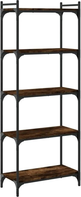 vidaXL Bücherregal mit 5 Böden in Räuchereiche, B/T/H: 60 x 30 x 154 cm - Bild 1