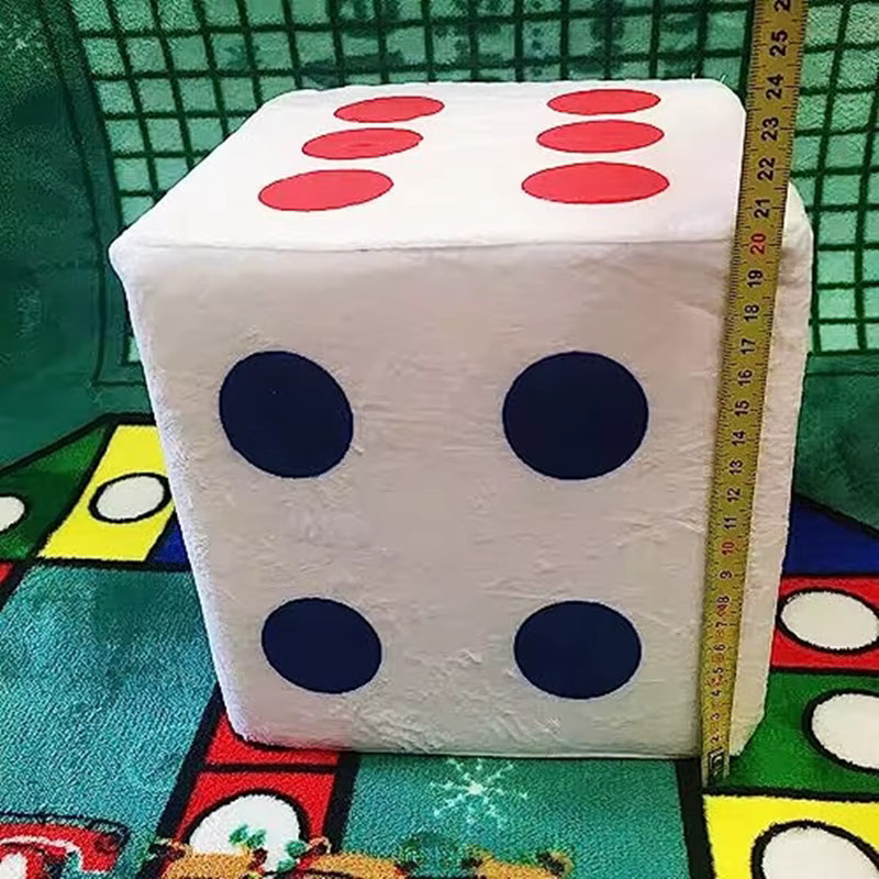 Flauschige Würfel, Plüsch Spielzeug, Weiß, Bunt / Mehrfarbig - Bild 2