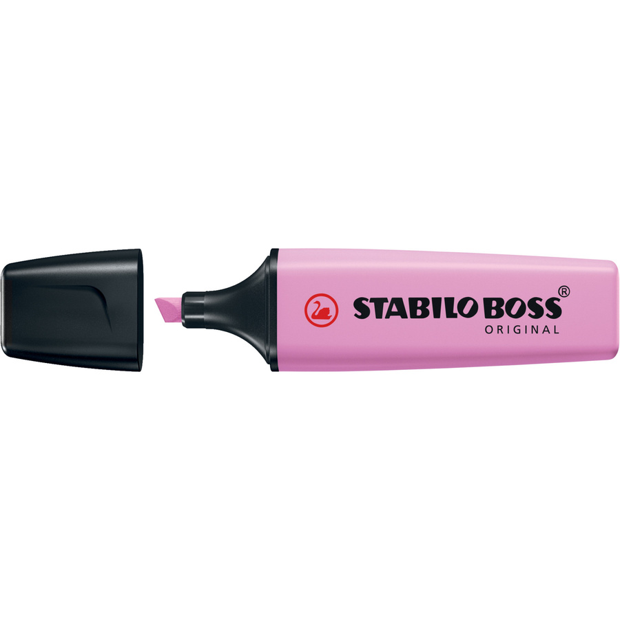 STABILO Textmarker BOSS ORIGINAL Pastel in Pink mit Keilspitze - Bild 2