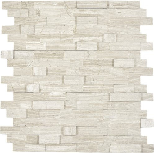 Stoneland Mosaikmatte Stone in Naturstein-Optik, grau und weiß, Wandbelag, B: 30 cm, H: 27,5 cm - Bild 1