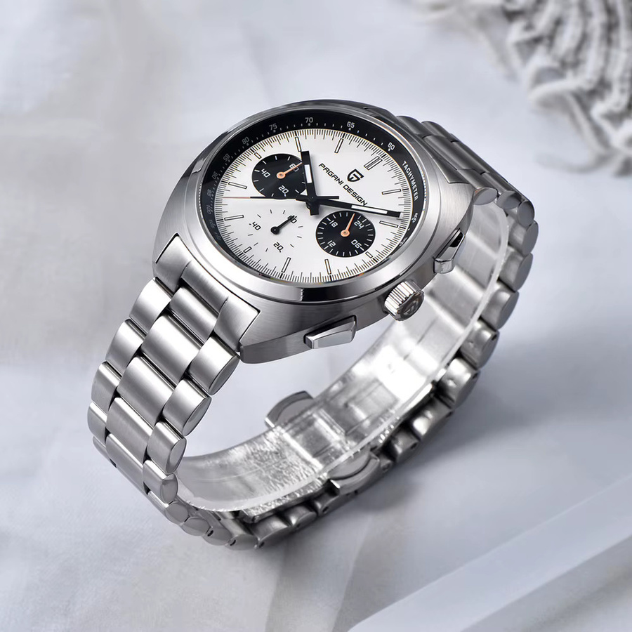 PAGANI DESIGN Chronograph, Quarz, Edelstahl, Saphirglas, Herren - Bild 4