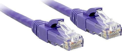 Lindy RJ45 Patchkabel CAT 6 U/UTP Ethernet LAN Violett 7,50 m mit Rastnasenschutz - Bild 1