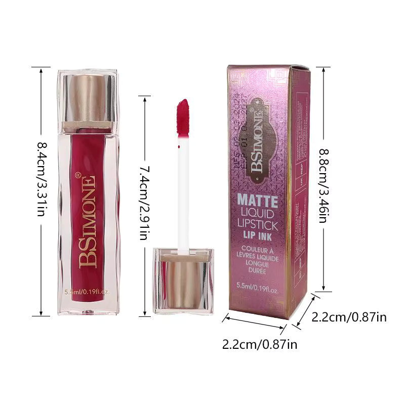 BSIMONE Flüssiger Lippenstift, Matt, Rot, Damen - Bild 4