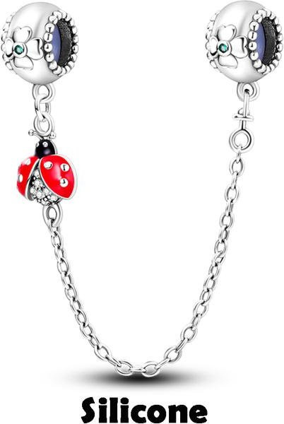 Lily there Spacer Stopper Clip Charms, 925 Silber, Damen - Bild 1