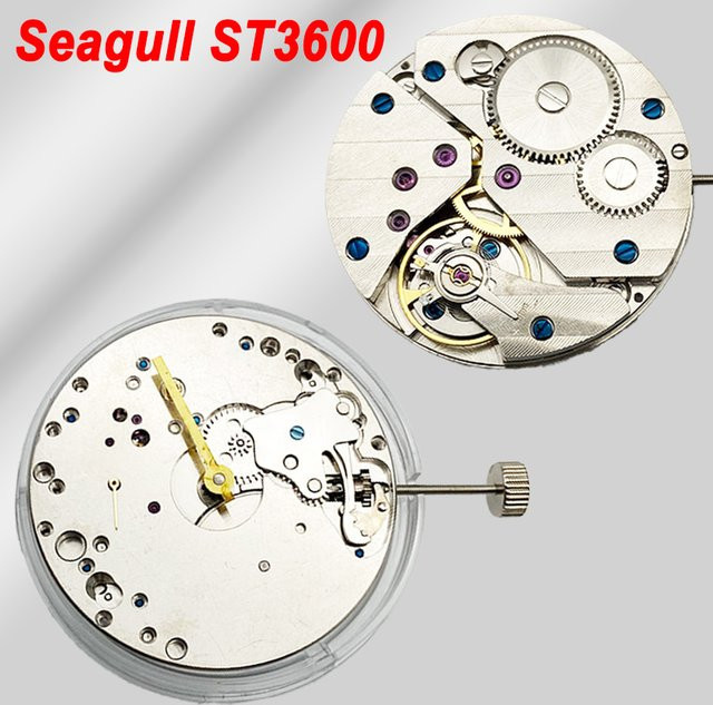 Seagull Armbanduhr, Handaufzug, Messing, Silber, Herren - Bild 1