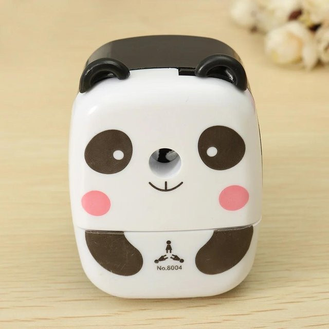 Süßer Handkurbel-Bleistiftspitzer im Panda- und Tiger-Design für Kinder und Schule - Bild 1