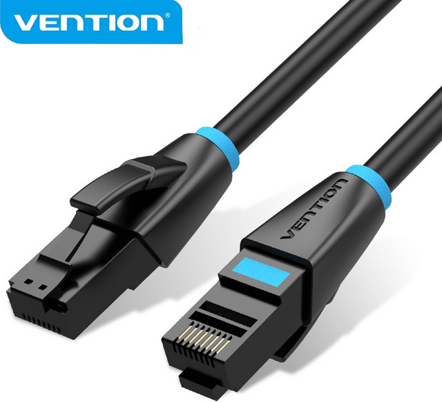 Vention Cat6 Ethernet-Kabel RJ45 UTP Netzwerk-Patchkabel Schwarz 1000 Mbit/s 250 MHz - Bild 1
