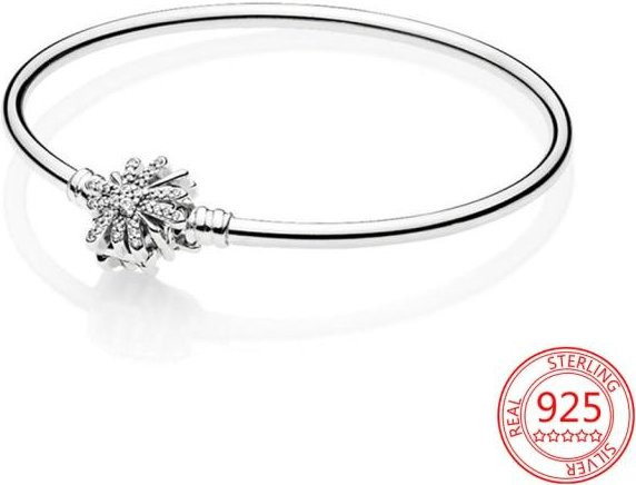 Allbestart Armband, 925 Silber, Herz Verschluss, Damen, 21cm - Bild 1