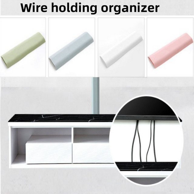 Selbstklebende Kabelkanal-Abdeckung für Wand-Flachbildschirme in Weiß, 29,5 cm Länge, Kabel-Organizer zur Kabelmanagement-Aufbewahrung - Bild 1