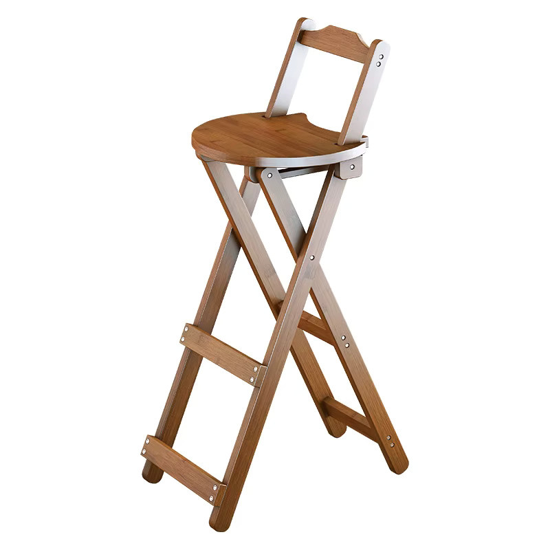 Faltbarer Bambus-Esszimmerstuhl von LIUSHADUOLA in Braun, multifunktionaler Barstuhl und stabiler Hocker im minimalistischen Design - Bild 5