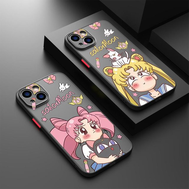 Sailor Moon Handyhülle im Cartoon-Design für iPhone Modelle, Multicolor - Bild 1