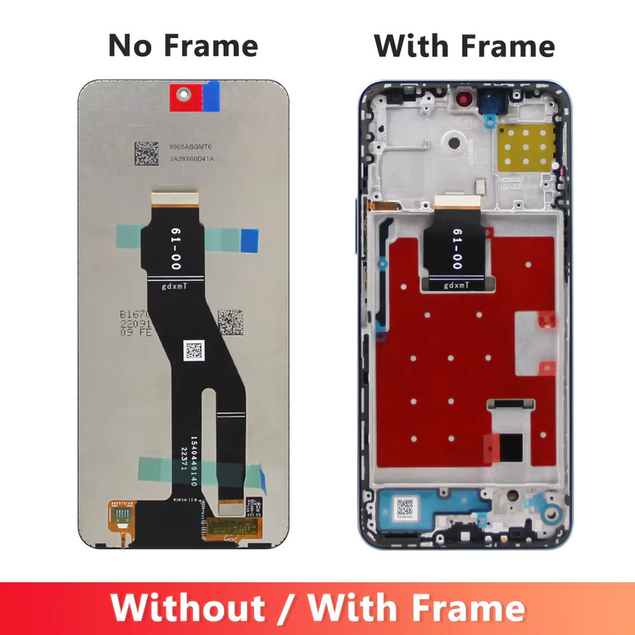 Honor X8a Ersatzdisplay mit 6,7 Zoll LCD-Touchscreen Digitizer Baugruppe inklusive Rahmen in Schwarz - Bild 2