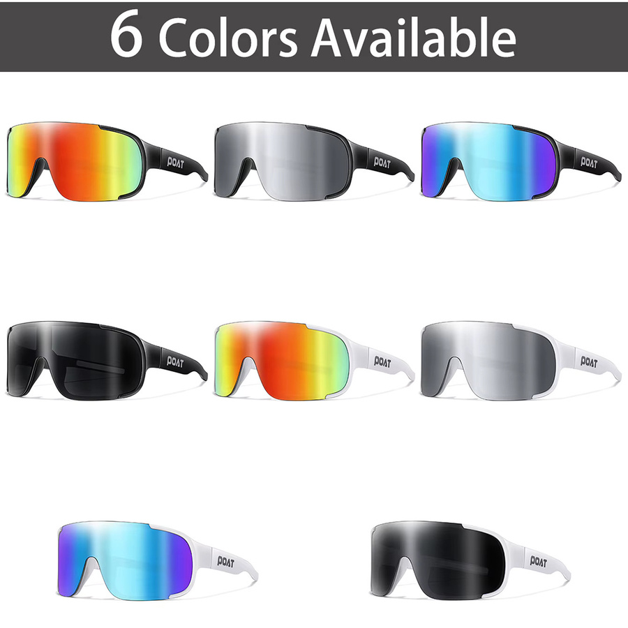 POAT Sonnenbrille Sport, Vollrand, Multicolor, Unisex, Kunststoff - Bild 3