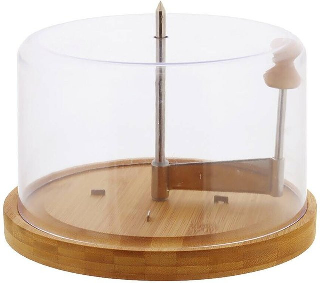 Kesper Käsehobel mit Haube aus Bambus in Braun, B/H/L: 22 x 22 x 143 cm - Bild 1