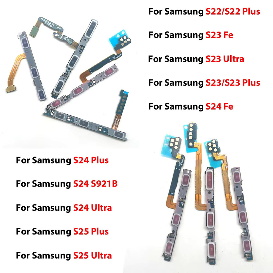 Samsung Flexkabel für Power-On/Off- und Lautstärketasten als Ersatzteil für S22 S23 FE S24 Plus S25 Ultra in Multicolour - Bild 1