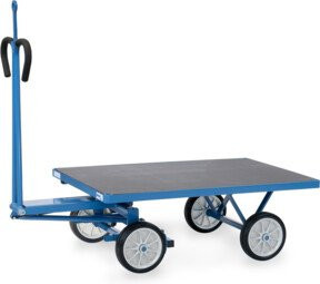Fetra Handpritschenwagen 6403V mit Zugöse in Blau - Bild 1