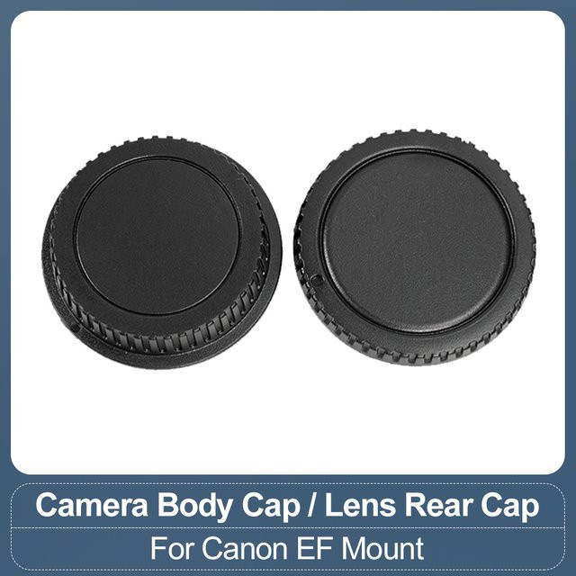 Canon EF Mount Kamera-Objektivdeckel für SLR und DSLR Kameragehäuse in Schwarz - Bild 1