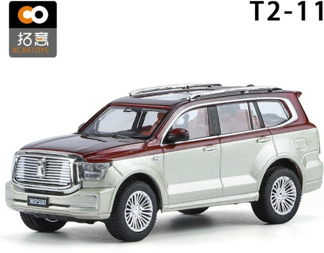 Linyi toy car Panzer 500 SUV, Modellauto, 1:64, Metall, Grau, ab 14 Jahren - Bild 1