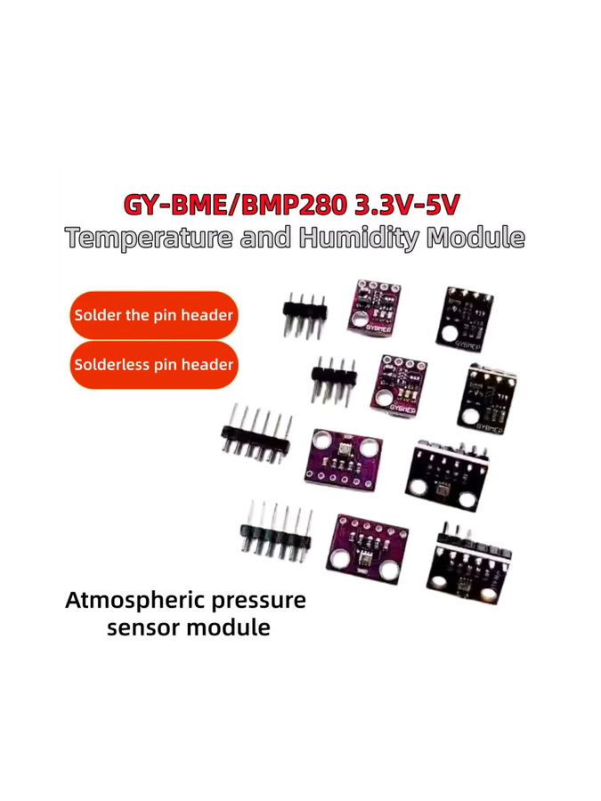 BME/BMP280 Digitales Sensor-Modul für Temperatur, Luftfeuchtigkeit und Luftdruck (10-2 Stück), 3,3 V-5 V, Hochpräzise - Bild 4