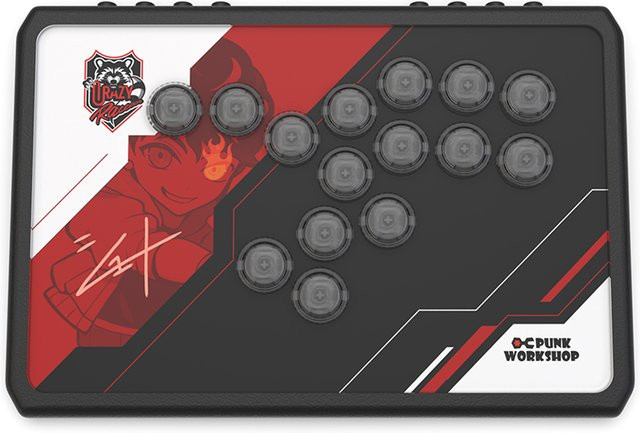 Punk Workshop Mini Box PWS R14 Shuto Edition Hebelloser Controller für PC und PS5 mit PWS Blaze Spark Tasten für Fighting Games - Bild 1