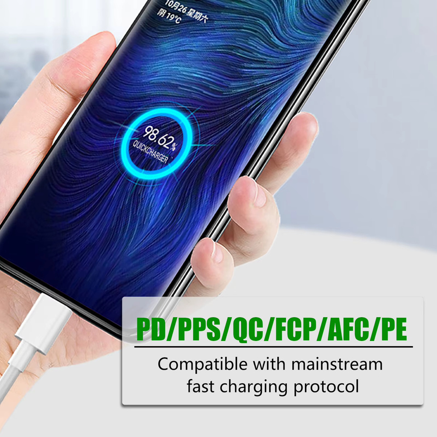 Tonsiny 2er Pack USB-C auf USB-C Kabel 60W Schnellladekabel in Weiß für iPhone 15/16 Pro Max, MacBook, iPad Pro und Samsung mit 480 Mbit/s Datenübertragung - Bild 2