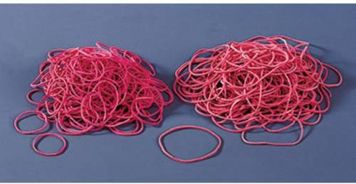 Gummiring aus Kautschuk in Rot mit einem Durchmesser von 100 mm (1000 g) - Bild 1