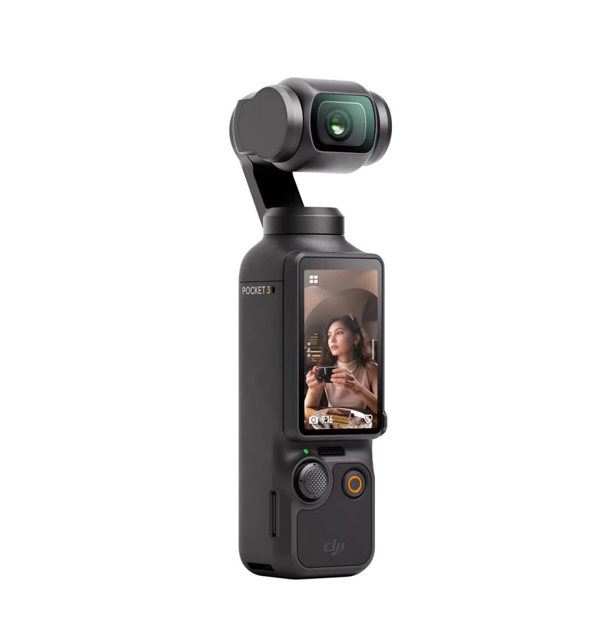 DJI Osmo Pocket 3 Action Camera mit 1-Zoll-Sensor, 2-Zoll-Drehbildschirm und 3-Achsen-mechanischer Bildstabilisierung in Schwarz - Bild 2