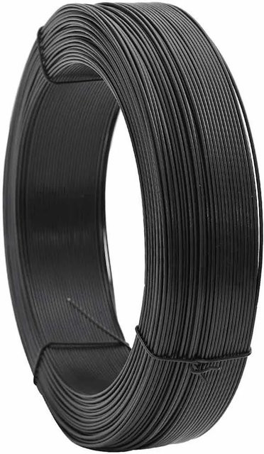 vidaXL Zaun-Bindedraht aus Stahl in Anthrazit, 250 m Länge, Durchmesser: 2,3 mm / 3,8 mm - Bild 1