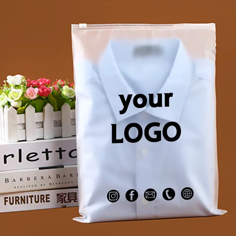 50 Stück transparente Aufbewahrungsbeutel mit Reißverschluss aus Kunststoff für Kleidung und Textilien - Bild 2