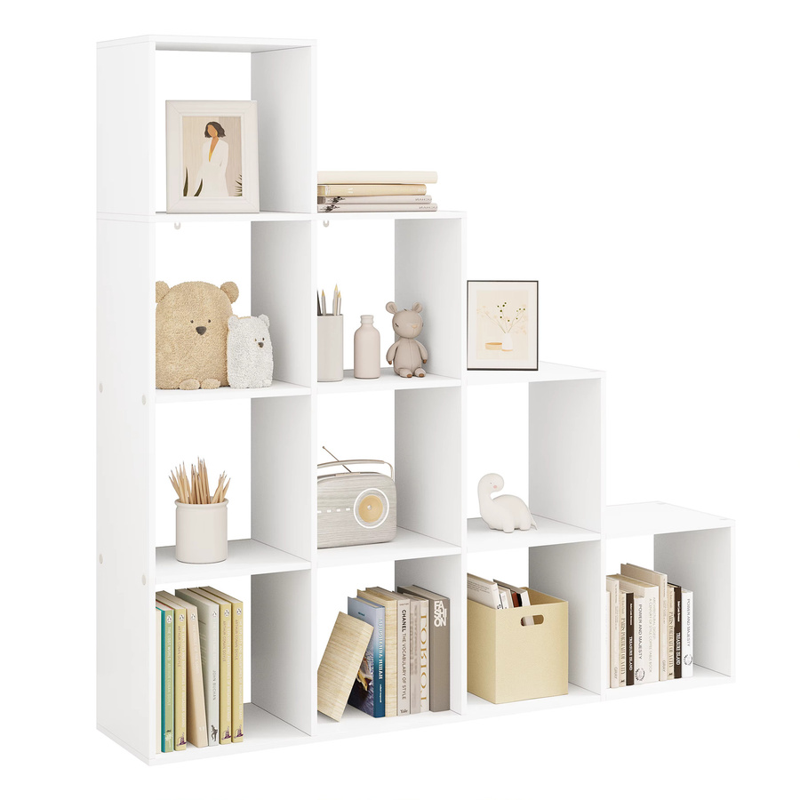WOLTU Bücherregal in Würfelform mit 6 Fächern, weiß, modern und matt - Bild 2