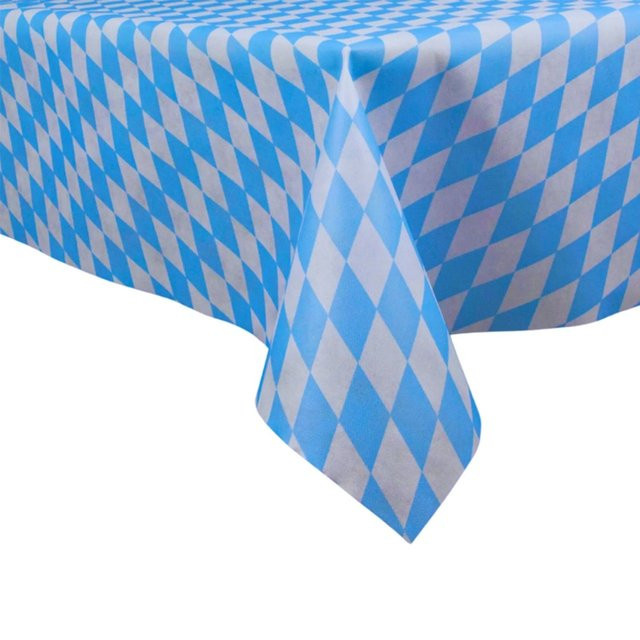 Sensalux Vlies-Tischdecke aus Polypropylen in Bayrischblau, B x T: 150 x 300 cm, wasserabweisend und waschbar - Bild 1