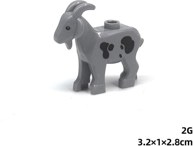 Zoo Tiere Welt Ziege Wolf Tier Bausteine, 5-teiliges Set - Bild 1