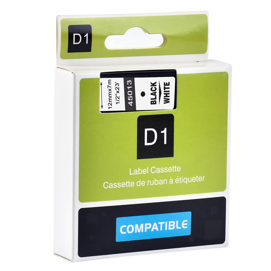 Kompatible Dymo Labelbänder für Labelmanager LM160 und 210D, Thermoband in Schwarz und Weiß, erhältlich in 6mm, 9mm, 12mm, 19mm und 24mm - Bild 3