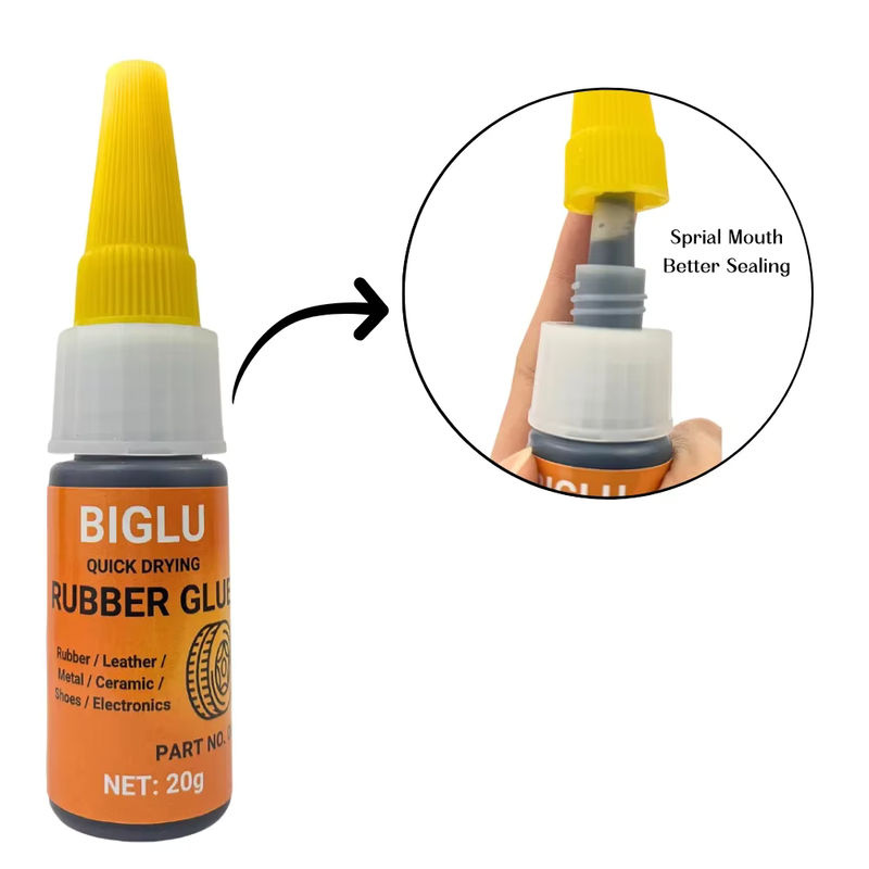 BIGLU Sofort-Reifenreparatur Kleber in Schwarz, 20 g flüssiger Gummi-Kleber für schnelle Reparaturen - Bild 3