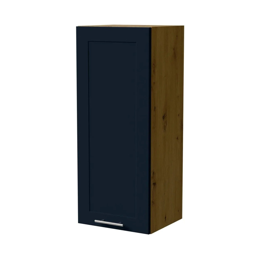 Feldmann-Wohnen Hängeschrank Oslo W4 Eiche Artisan und Indigo Matt mit Soft-Close-Türen, B/T/H: 40 x 32,5 x 96 cm - Bild 2