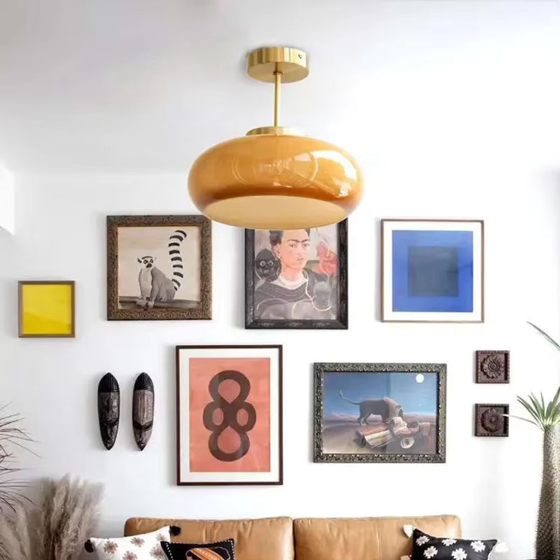 Claeted Pendelleuchte Barth aus Glas in Transparent mit E27 Fassung für LED, minimalistisches Design im Retro-Stil für Esszimmer, Wohnzimmer oder Schlafzimmer - Bild 3