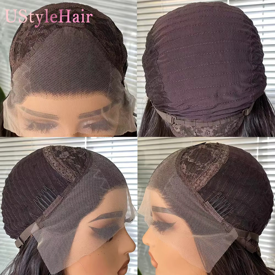 Ustylehair Perücke, dunkelbraun, Spitze Front, 12 Zoll, synthetisch - Bild 3