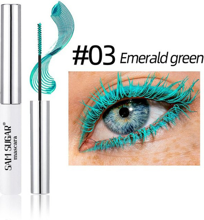 Seidenfaser Mascara, Wasserfest, Emerald Green, Glänzend