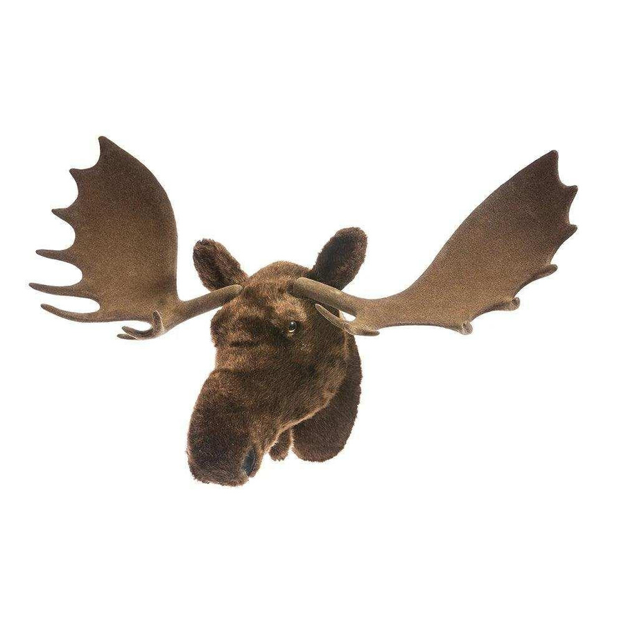House of Nature Elchkopf Wanddeko aus Plüsch in Braun, Höhe: 46 cm - Bild 1