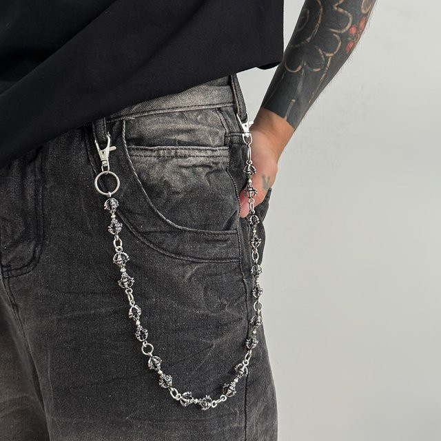 Salircon Schlüsselanhänger, Silber, Punk, Herren - Bild 1